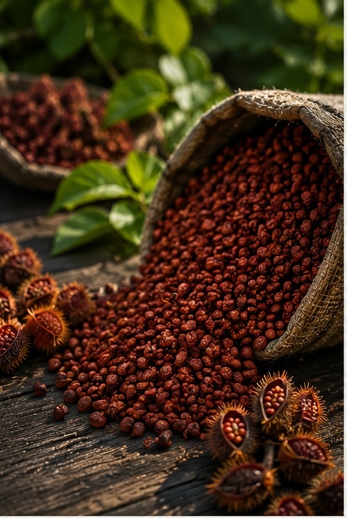 Annatto seeds and botanical raw materials